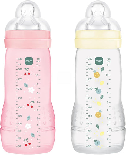 MAM Easy Active cumisüvegkészlet 2x 330 ml 6hó+ 4-es, nagyon gyors folyású cumifejjel