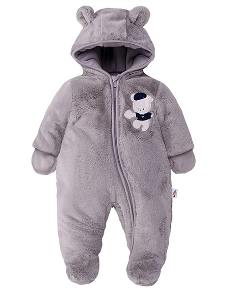 JIAMY tuta invernale con cappuccio 12-18 mesi 85cm