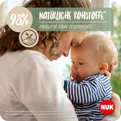 NUK for Nature dudlík uklidňující x 2 latex 18-36 měsíců