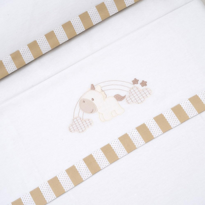 INTERBABY komplet pościeli 3częściowy 60x120 / 40x60 / 110x155