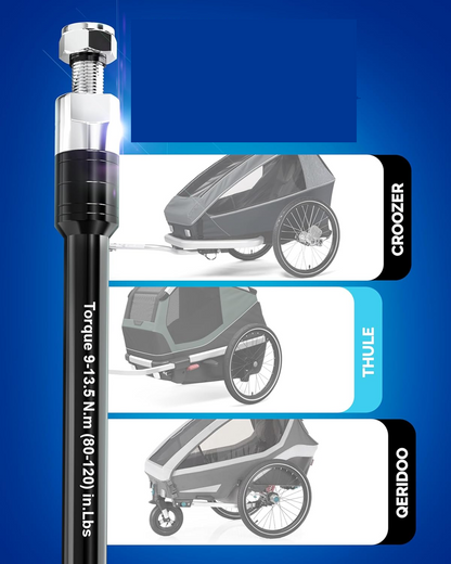 THULE AXLE axe traversant pour remorques vélo THULE CROOZER QERIDOO 160-178 mm M12x1.0