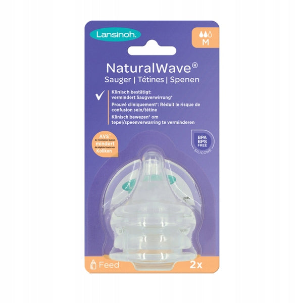 LANSINOH NaturalWave Flaschensauger 3m+