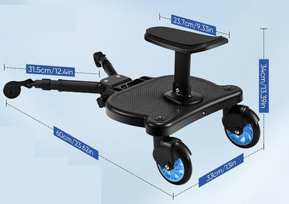 FNRIDS univerzális testvérfellépő babakocsihoz, teherbírás 25 kg