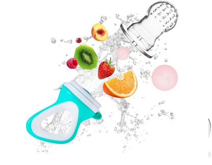 MELARQT massaggiagengive dosatore di frutta per bambini 3-12 mesi 2 pezzi 6 beccucci