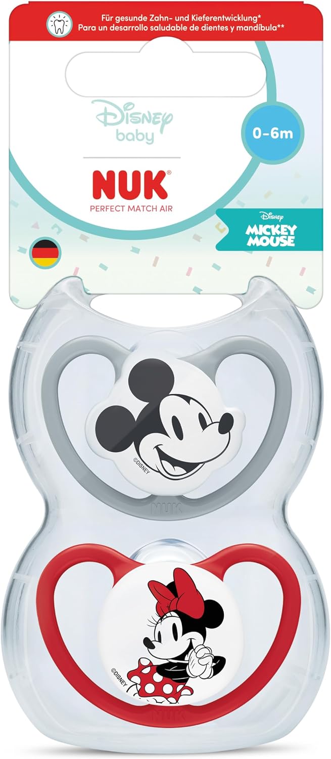 NUK Perfect Match Air nyugtatócumi 0-6 hó x2 DISNEY