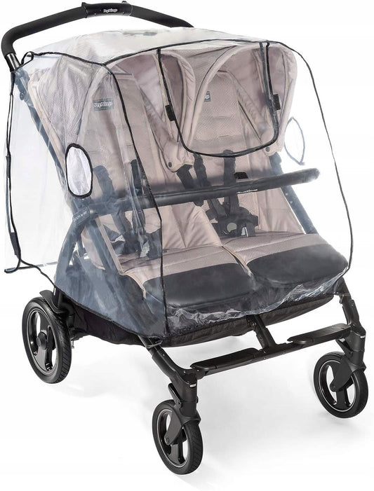 REER housse de pluie pour poussettes doubles