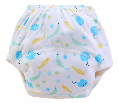 Qianquhui Children's Dinosaur Training Underwear, Size 90