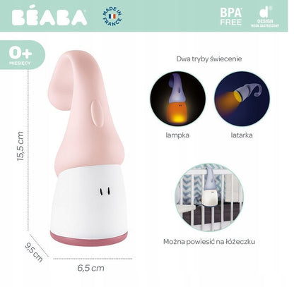 BEABA Pixie 2 az 1-ben hordozható LED zseblámpa és éjszakai lámpa
