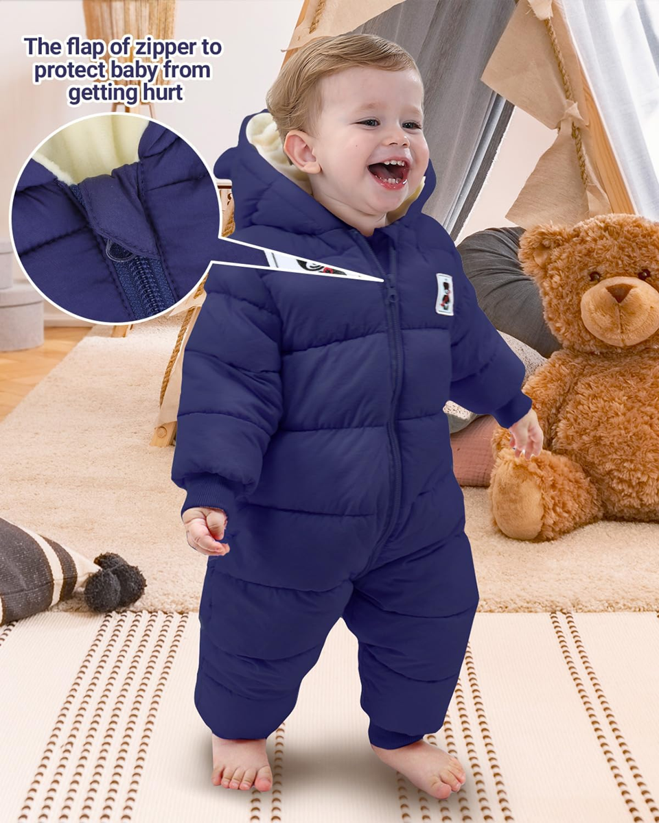 MINIZONE winter jumpsuit met kap 0-3 msc 66