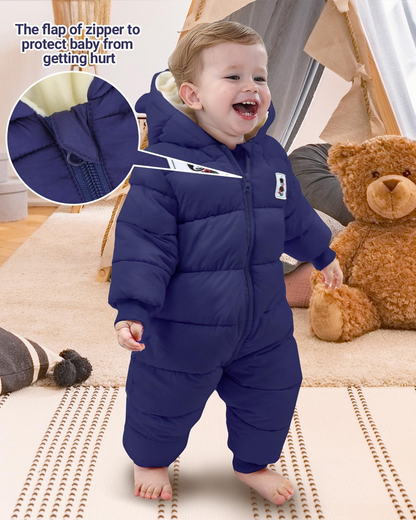 MINIZONE winter jumpsuit met kap 0-3 msc 66