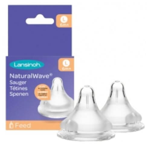 LANSINOH NaturalWave smoczki do butelki 6m+ – zdjęcie 1