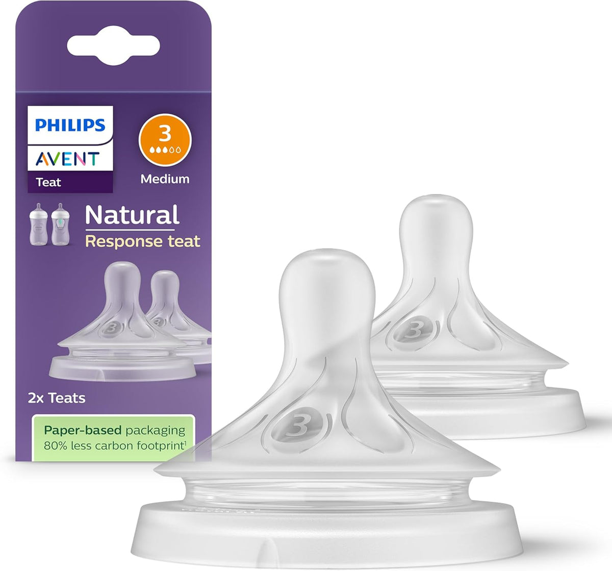 Philips Avent Natural Response cumisüveg cumifej (3) 1 hó+ x2