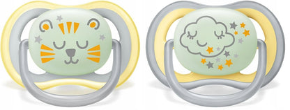 PHILIPS AVENT Ultra Air Night világító cumik, 2 db, 18 hó+