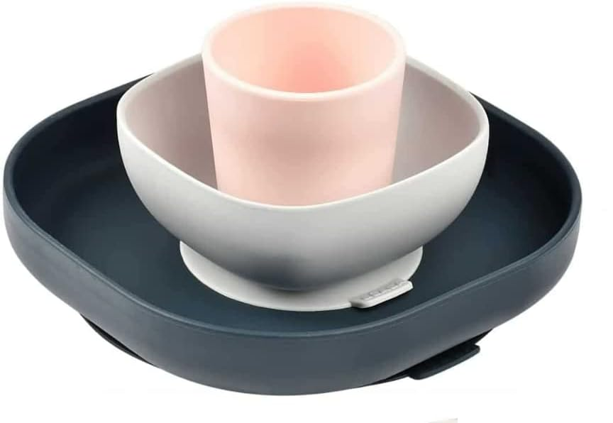 Set di stoviglie in silicone BEABA con ventosa