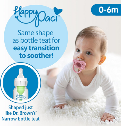 Dr. Brown's HappyPaci nyugtatócumi, 0–6 hó, 2 db