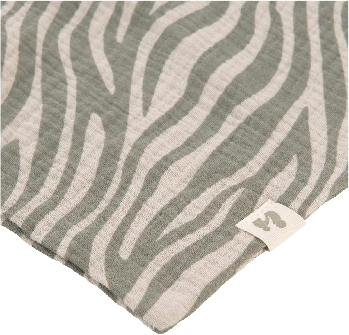 HAUCK Cuddle N Play Musselin-Schnuffeltuch 25 x 25 cm ZEBRA SAGE