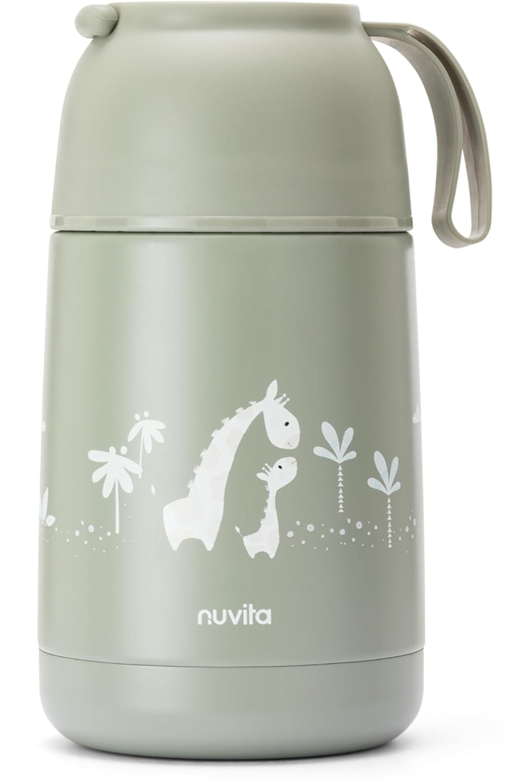 NUVITA 4475 termos obiadowy ze stali nierdzewnej 620 ml 0+ ŻYRAFY