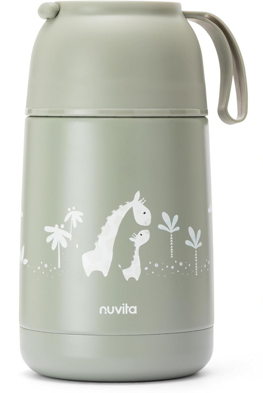 NUVITA 4475 termos obiadowy ze stali nierdzewnej 620 ml 0+ ŻYRAFY