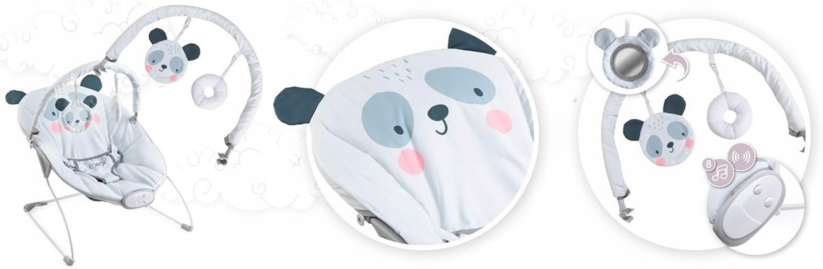 MOMI GLOSSY transat balancelle avec vibrations