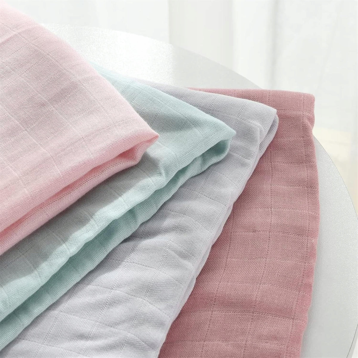 MOMCOZY muszlin pólyák 4 db bambusz pamut 120 x 120