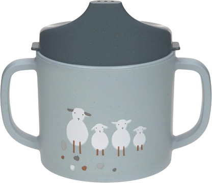 LASSIG Sippy Cup Tiny Farmer Sheep kubek z ustnikiem 150 ml 6 m+