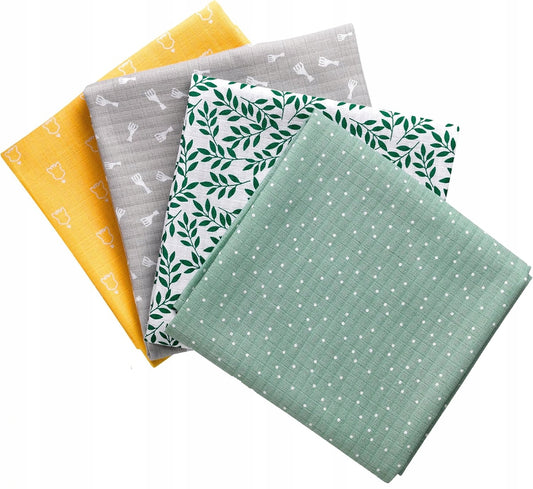 SOPHIE LA GIRAFE langes en coton 70cm x 70cm x4pcs
