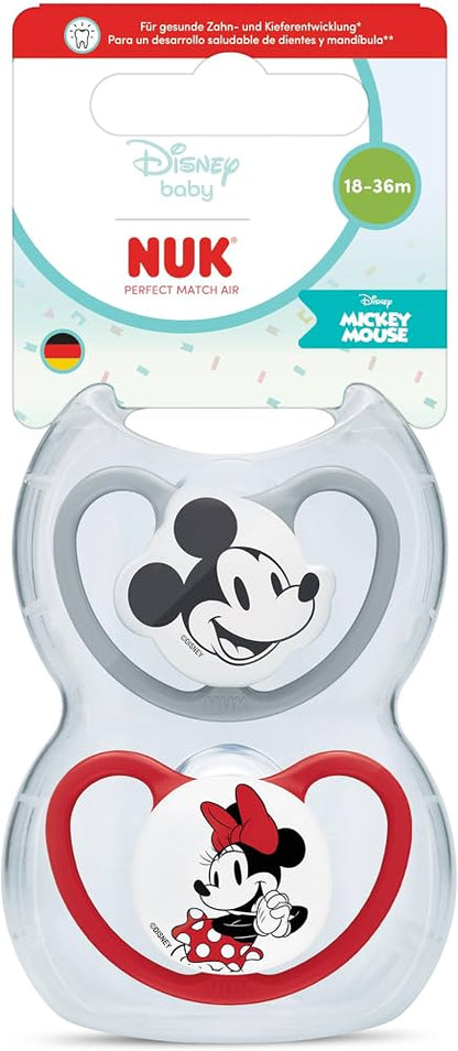 NUK Perfect Match Air nyugtatócumi 18-36 hó x2 DISNEY