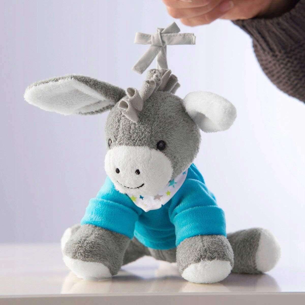 STERNTALER Âne Erik PELUCHE boîte à musique avec haut-parleur Bluetooth 20 cm
