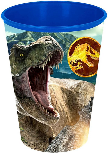 JURASSIC WORLD set de desayuno 2 platos y vaso 280 ml para niños 3 años+