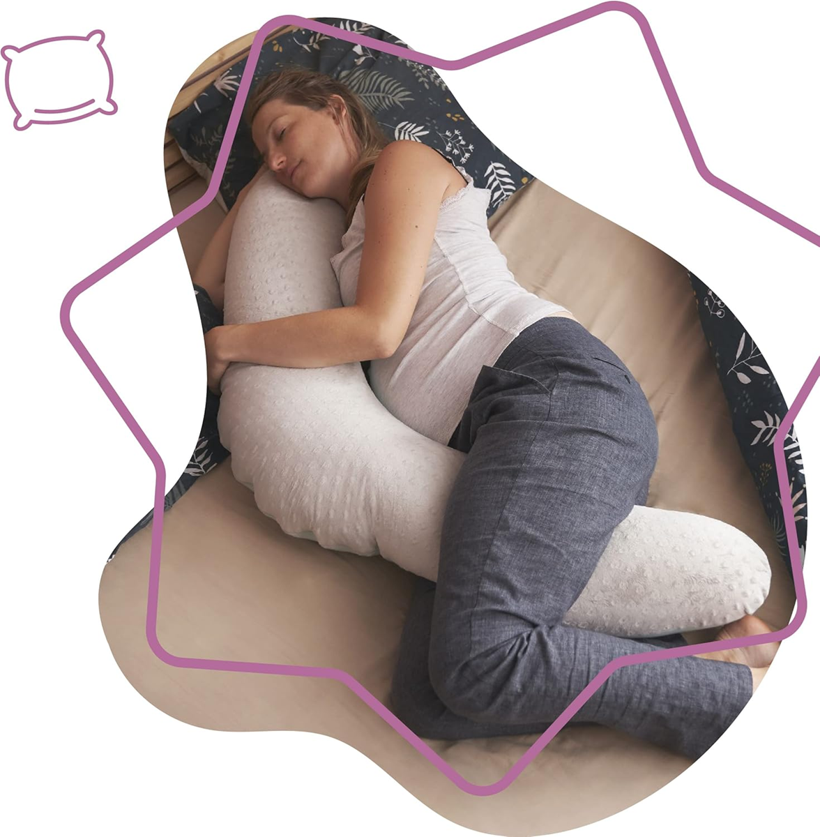 BADABULLE XXL terhességi párna 160 cm