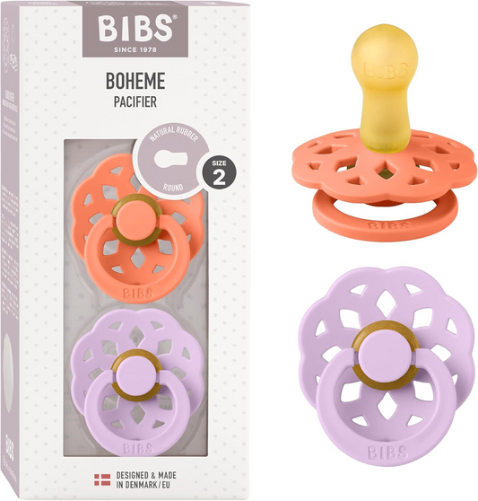 BIBS BOHEME nyugtató cumik 2db-os csomag 6 hónap+