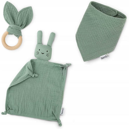 NUDU BABY set mussola COMFORTER bavaglino DENTARUOLO