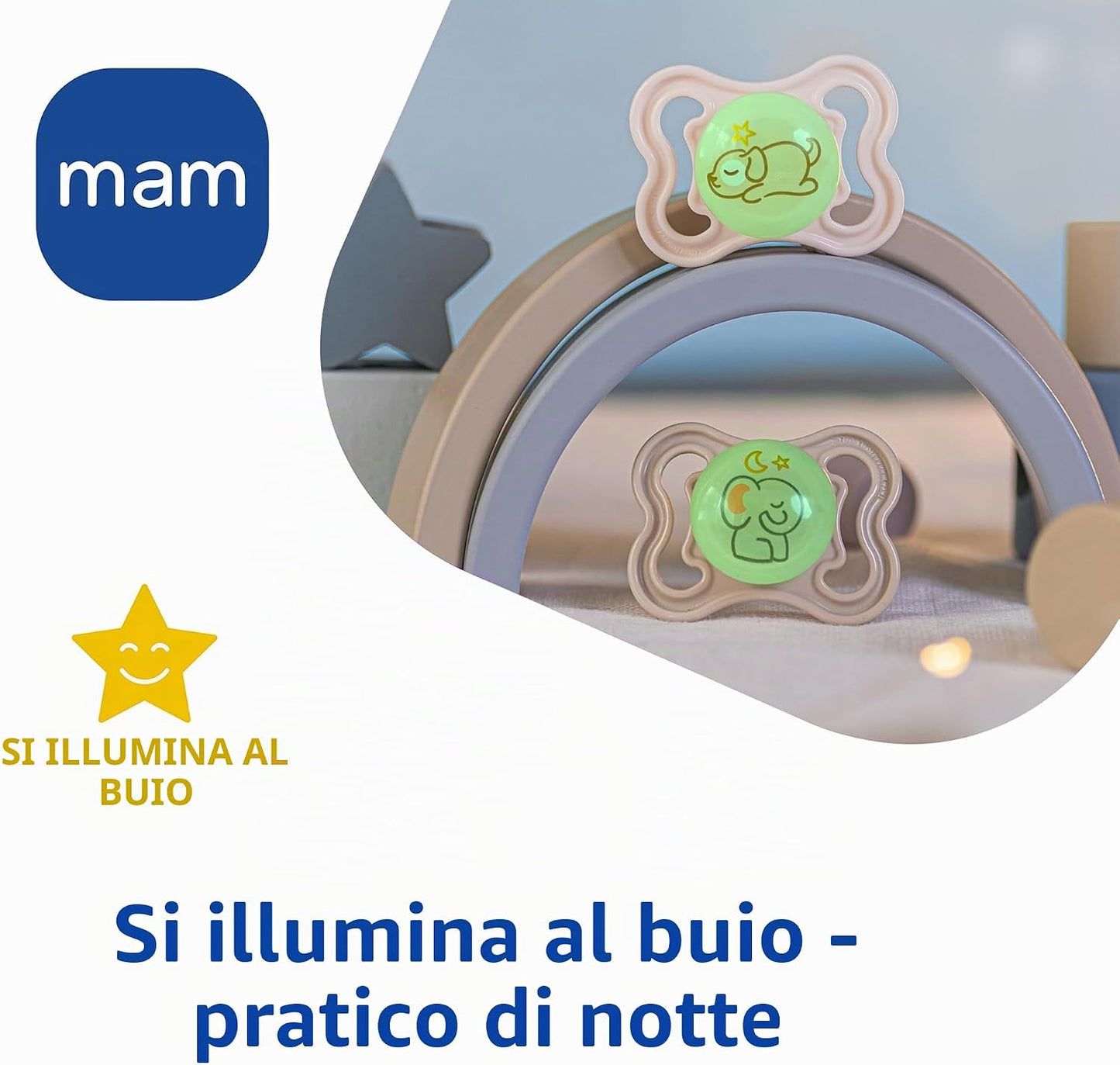 MAM SUPREME NIGHT silicone pacifier 0–6 months
