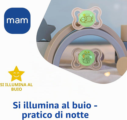 MAM SUPREME NIGHT silicone pacifier 0–6 months