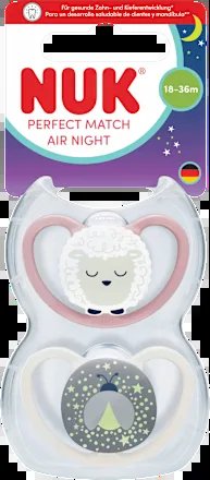 NUK Perfect Match Air Night nyugtatócumik 18–36 hónapos korig