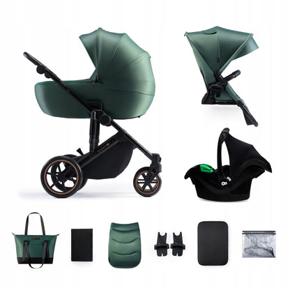 KINDERKRAFT PRIME2 PRO 3 az 1-ben multifunkciós babakocsi 22kg-ig + MINK PRO autósülés
