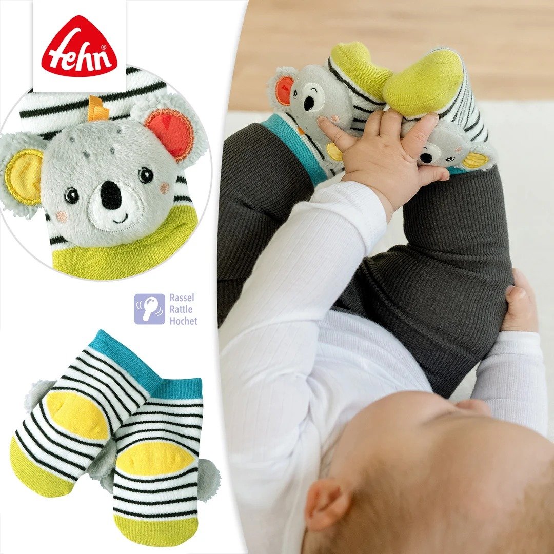 Fehn Koala csörgős zokni