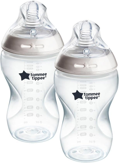TOMMEE TIPPEE Natural Start 340 ml-es ANTI-COLIC cumisüveg 3 hónapos kortól