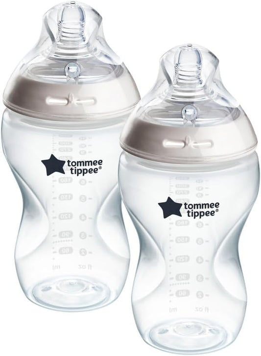 TOMMEE TIPPEE Natural Start 340 ml-es ANTI-COLIC cumisüveg 3 hónapos kortól