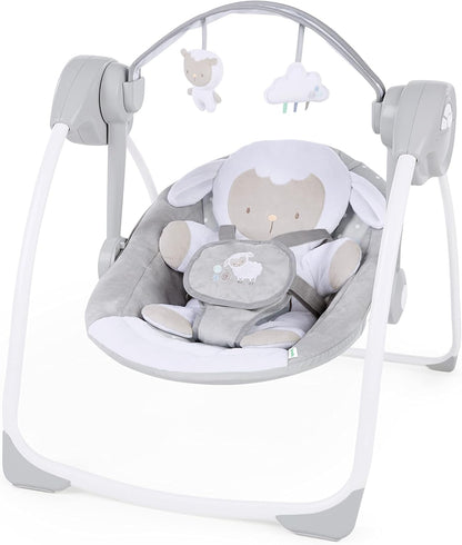 INGENUITY Comfort2GO șezlong SUNETE VIBRAȚII Cuddle Lamb