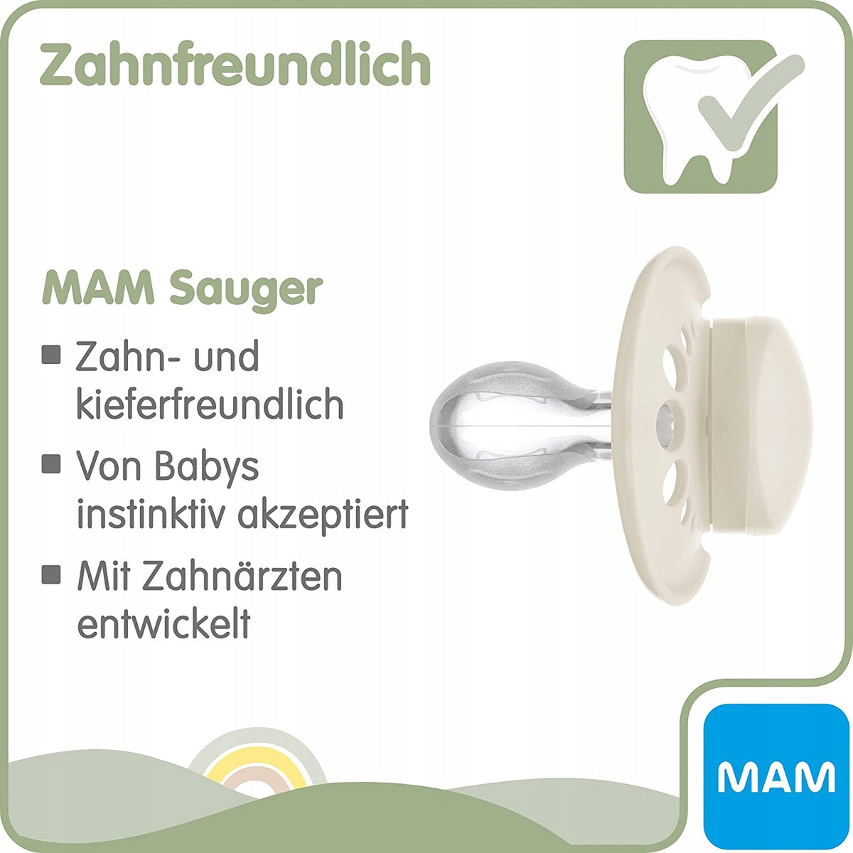 MAM ORIGINAL PURE uklidňující dudlík x2 16m+ box