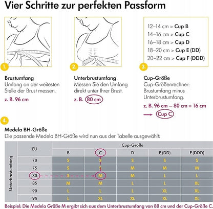 MEDELA biustonosz do karmienia i odciągania pokarmu 3w1 z wkładkami M