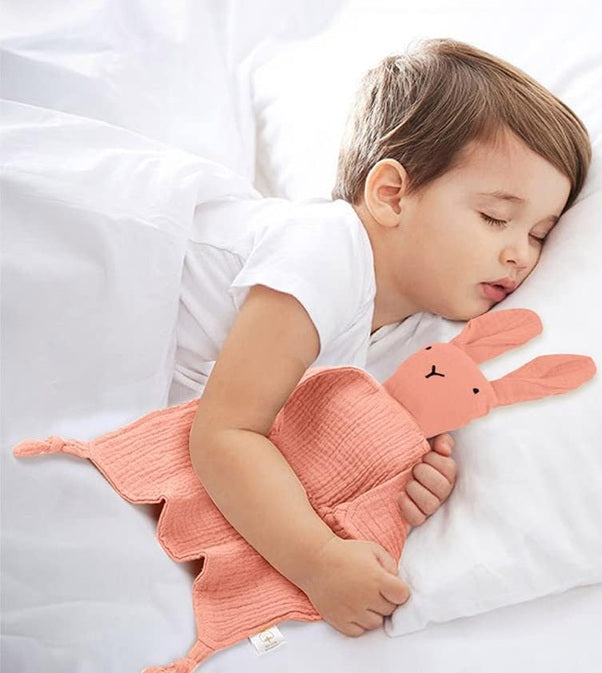 VICLOON bavlněný komforter deka na objímání KRÁLÍK 31 x 31 cm