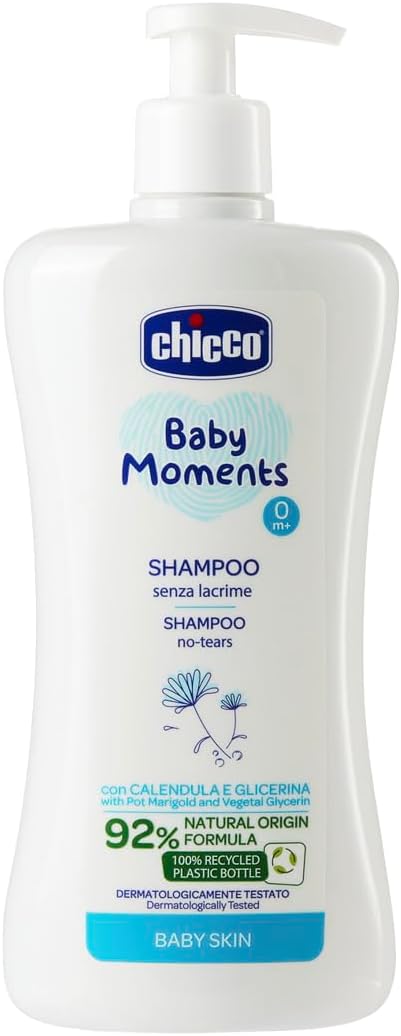 CHICCO BabyMoments șampon pentru păr 500 ml 0m+