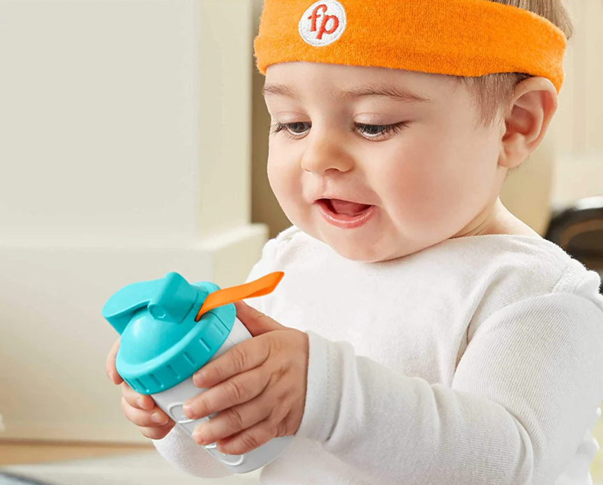 FISHER-PRICE Baby Biceps set de pesas, sonajero y banda