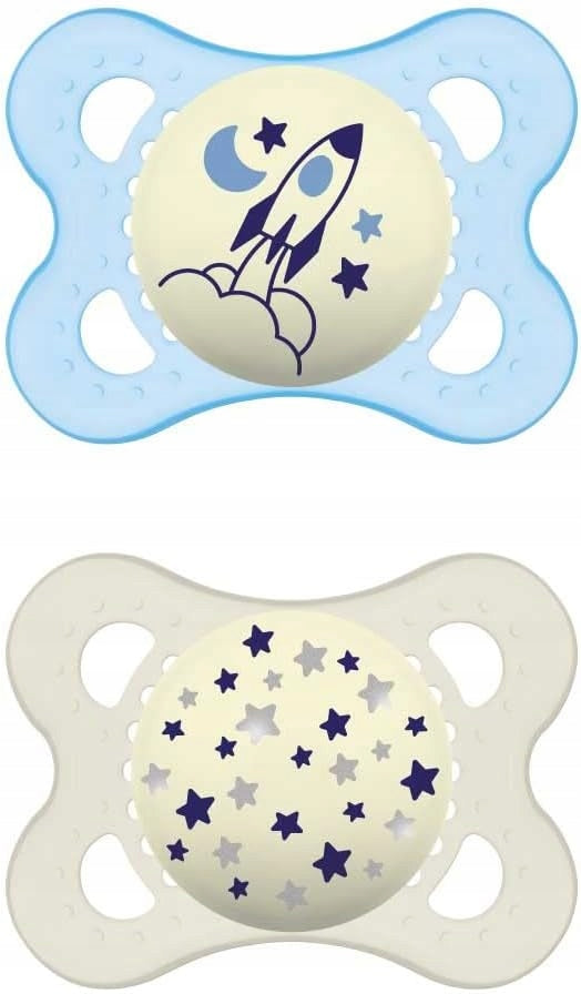 MAM ORIGINAL NIGHT uklidňující dudlík x2 2-6m SILIKON