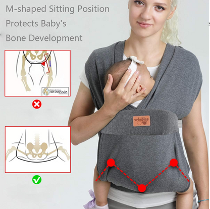 VRBABIES marsupio ergonomico morbido 3-15kg