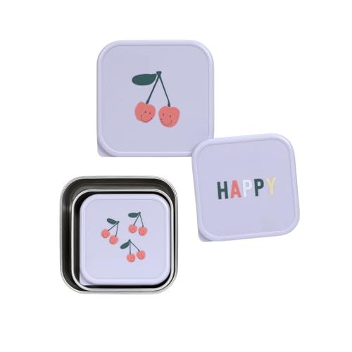 Lässig Happy Fruits acél snacktároló 3 db