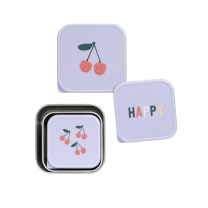 Lässig Happy Fruits acél snacktároló 3 db