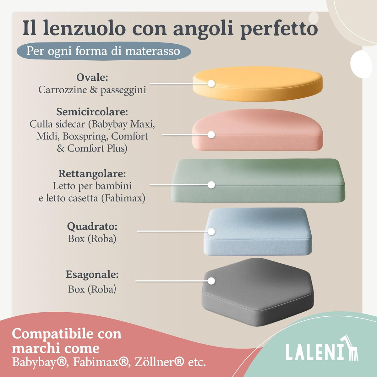 LALENI cearșaf cu elastic pentru țarcuri 100x115 cm